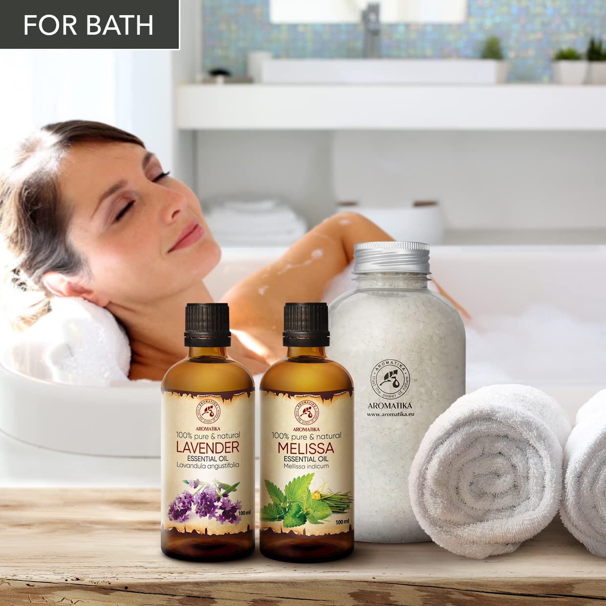 Lavendelöl & Melissenöl - Set 2x100ml – Ätherische Öle für Diffuser & Raumduft – Frisches Kräuteraroma für Zuhause
