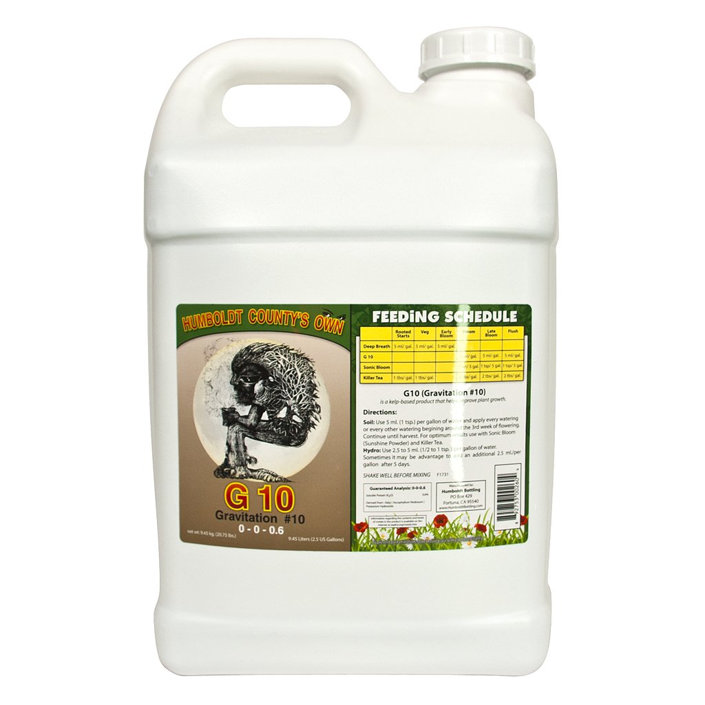 Humboldt County's Own G10 2.5 Gallon Flowering Fertilizer