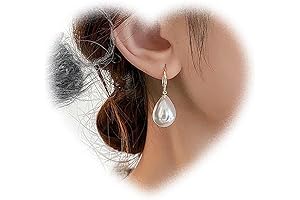 W WEILIRIAN Boho Gold Pearl Dangle Earrings