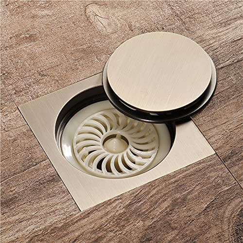 Drain de douche carré anti-odeur pour éliminer les blocages de sol