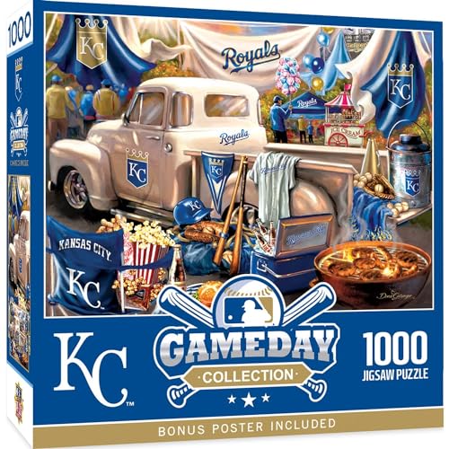 MasterPieces 1000 Piece Jigsaw Puzzle for Adults - MLB Kansas City Royals Gameday - 19.25"x26.75"