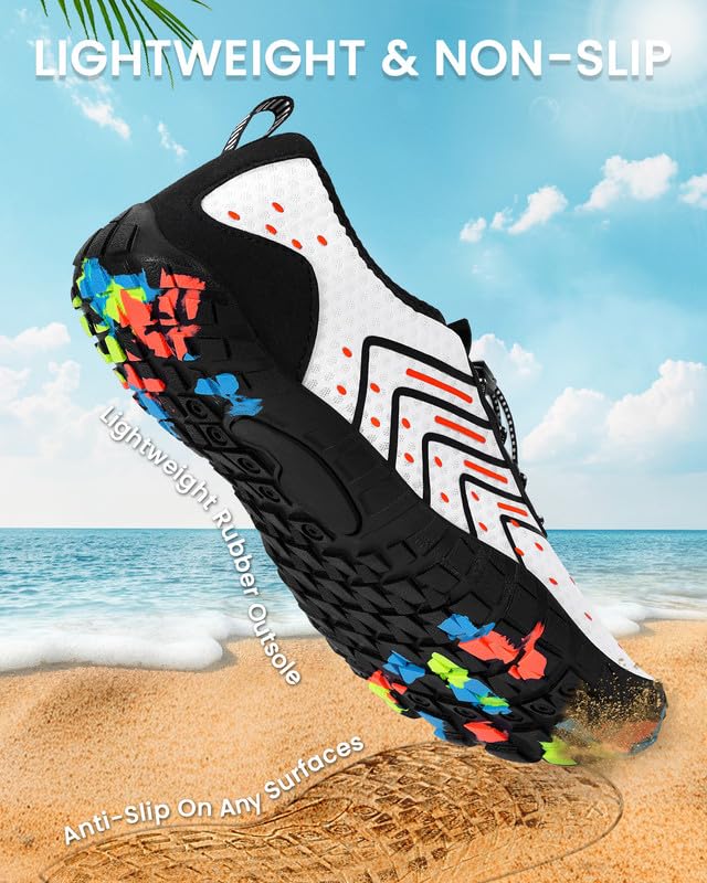 Image of Water Shoes for Women Men Quick-Dry Barefoot Shoes Breathable Aqua Socks for Swim Beach River Pool Lake Hiking Surfing Kayaking