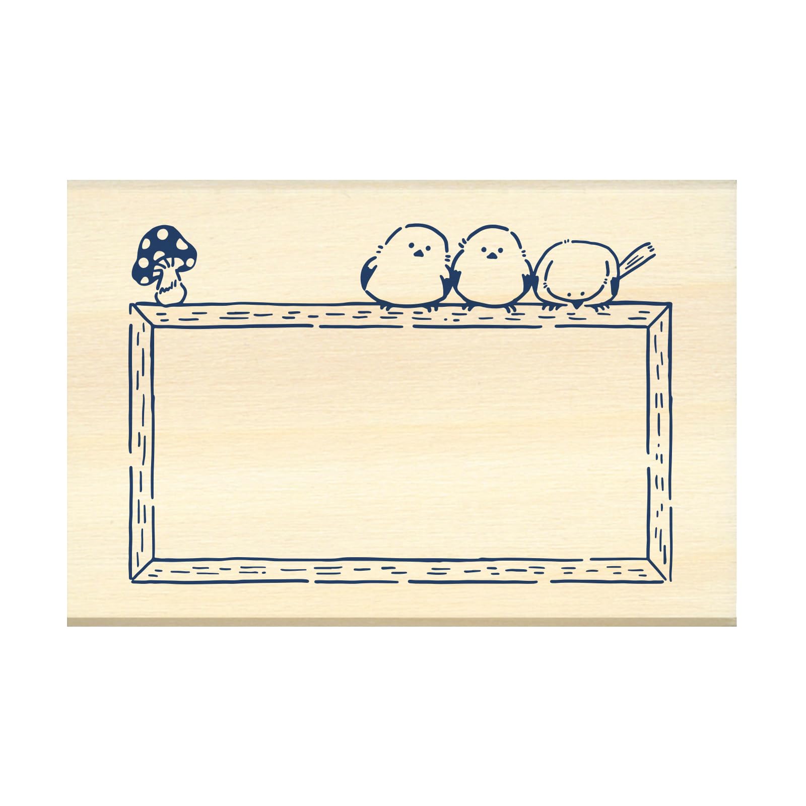 Beverly Hanko Wood Rubber Stamp TSW-164 Maritime Frame Planner Journal Japan
