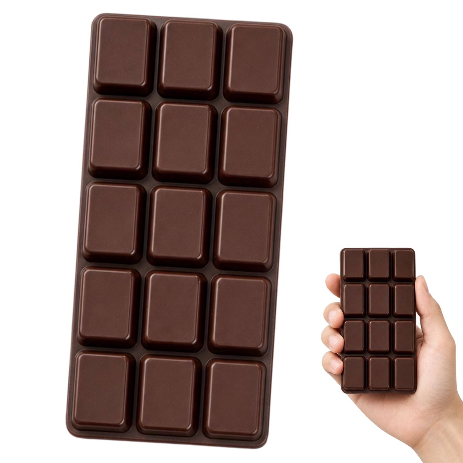 Chocolate Squishy, 1 pcs Sensory Stress Reliever for Office and Study Environments, Butter Squishy Design with Pickle Texture, Versatile Desk Accessory Measuring