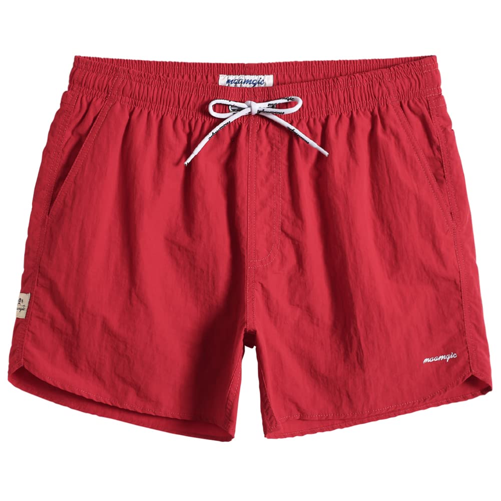 maamgic Mens Swim Trunks 5" with Mesh Lining Quick Dry Bathing Suits for Men Swim Shorts Swimwear