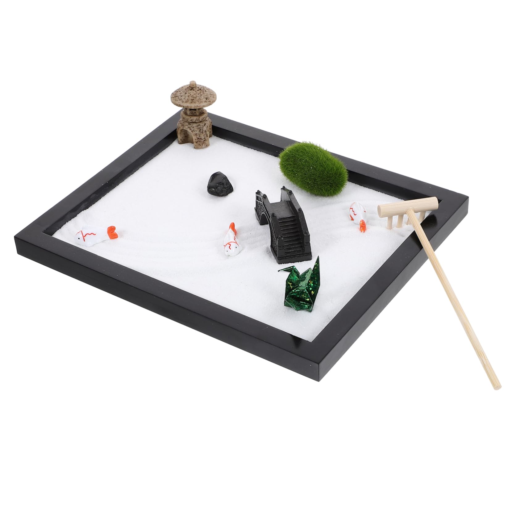 Toyvian Sand Trays Boys and Girls Beach Toys Desktop Table Zen Garden Miniature Landscape Decor