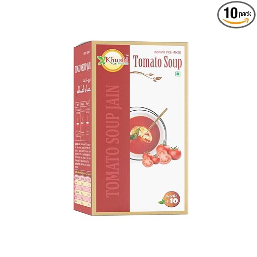 Instant Tomato Soup Premix Jain Box( 10 Pouch)