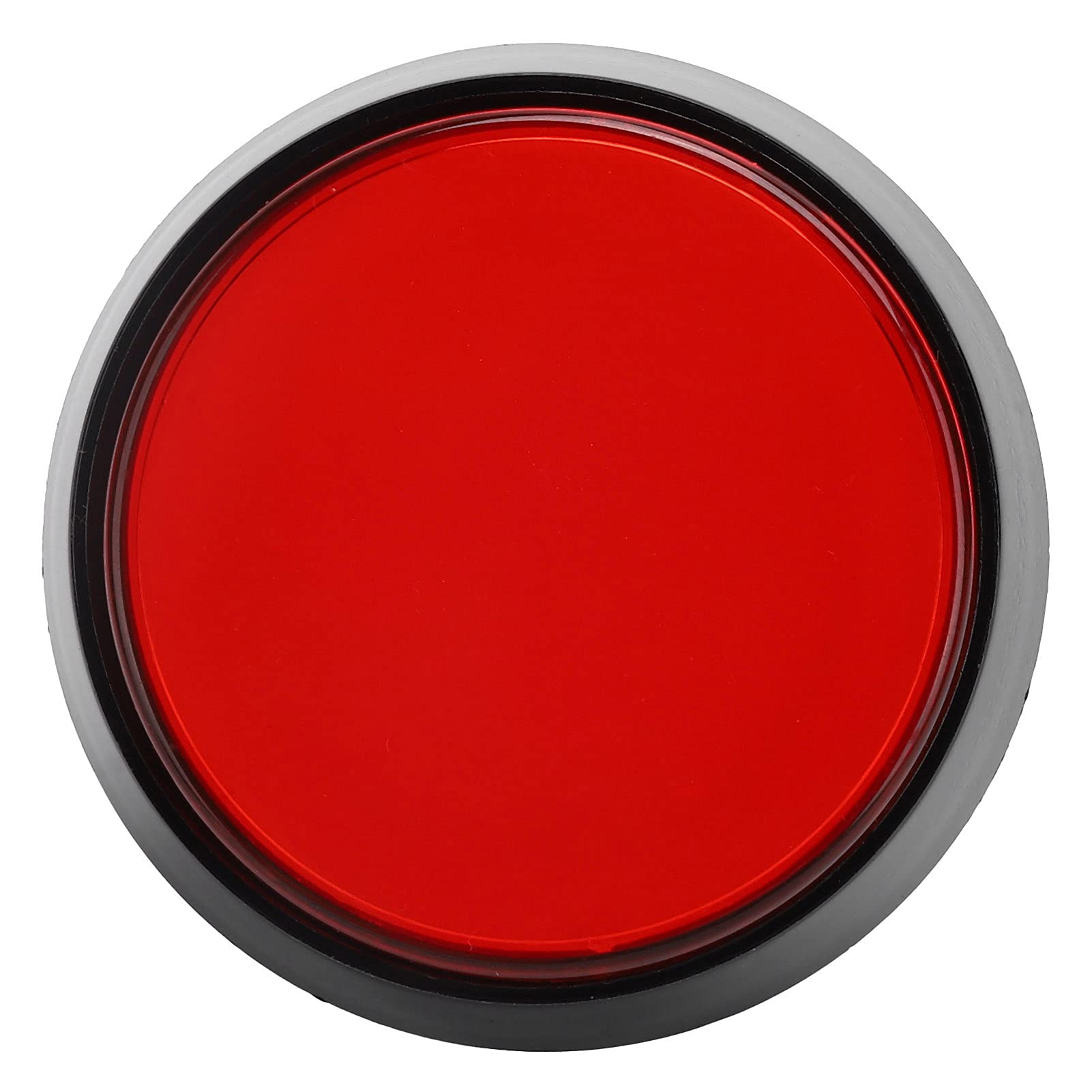 Jeu Bouton Poussoir 33.5mm Rond 12V LED Illuminé Bouton Poussoir 33 5mm Rond 12v Led Illumin Bouton Poussoir Interrupteur Avec Micro Interrupteur Pour Arcade Vid O Jeu Blanc 1pcs