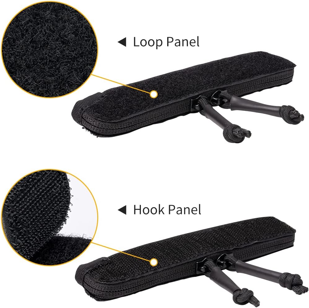 IDOGEAR Zipper Strip Insert for Vest Combat AVS CPC JPC2.0 Hook and Loop Pocket Accessories Double Zippers 5.9" length 2 Pack