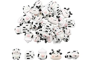 30Pcs Cute Cow Slime Charms