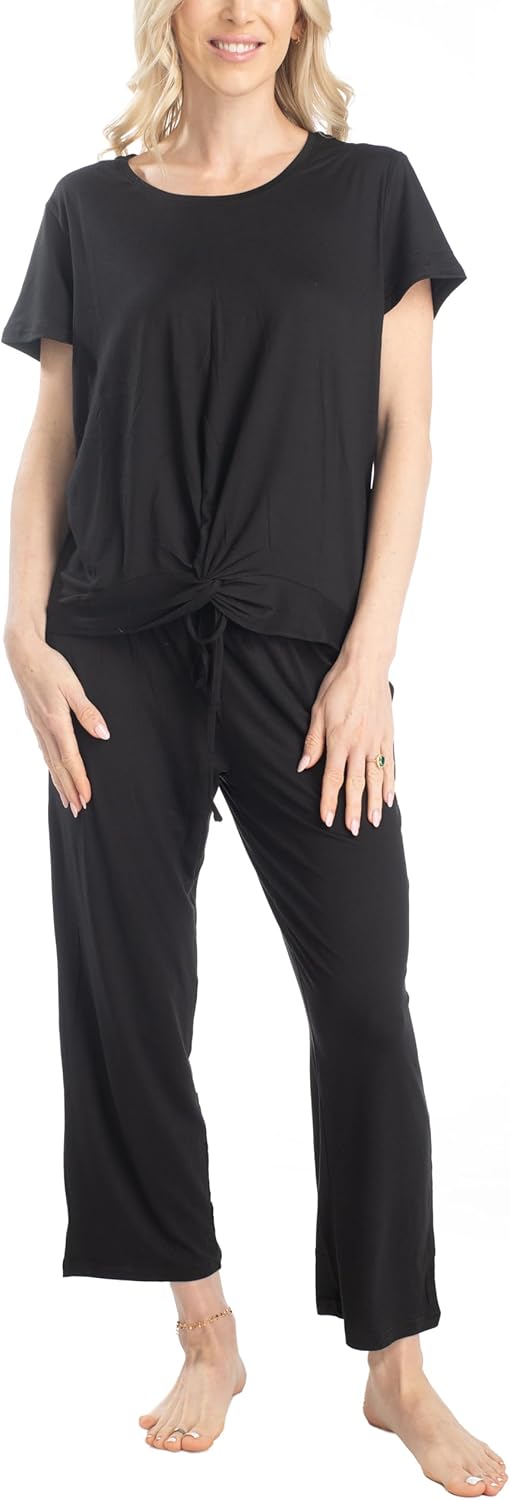 Hanes Women's Lounge Connection Sleep and Lounge Pajama Set, Multiple Colors, Multiple Sizes