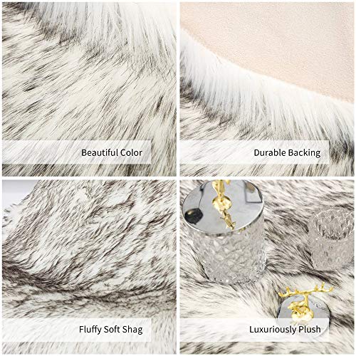 Tapis en fourrure moelleuse de qualité supérieure pour décoration