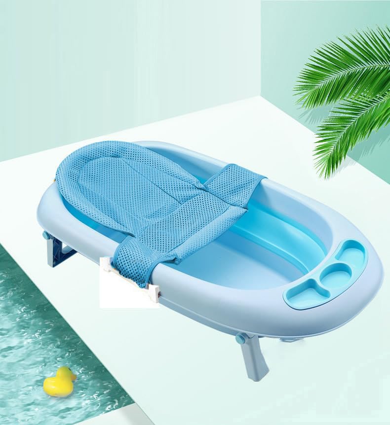 Haozaikeji Baby Bath Seat Support Net Infant Bathtub Mesh Cushion Newborn Baby Shower Lie Seat Toddler Bathing Breathable Mat Shower Pad for 0-3 Years