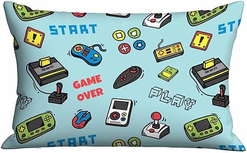 Miniatura 9 de Mugod Fundas de almohada decorativas para el hogar, diseño de flores de hibisco en acuarela azul, iris y pájaro, funda de cojín rectangular oblonga