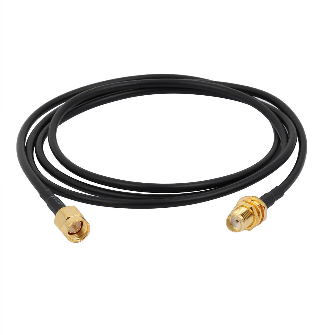 Sourcingmap RG174 Coaxial Antenna Extension Cable SMA Female to Male Connector 1M Length