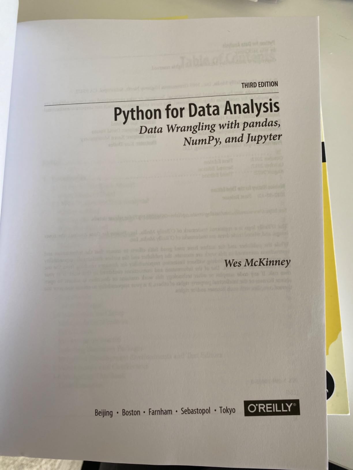 Python for Data Analysis Book, Third Edition