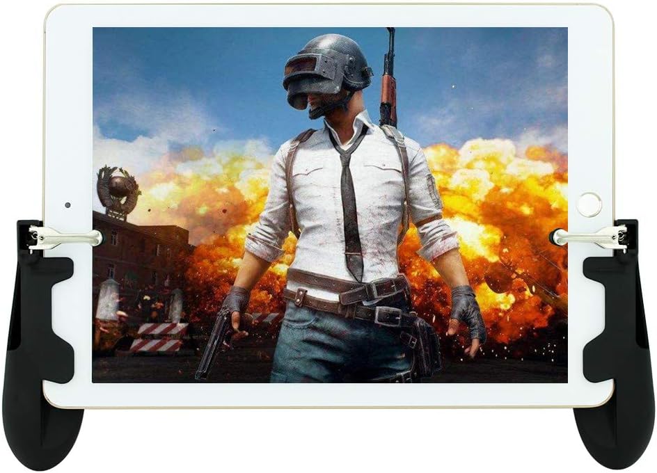 Game Controller for iPad Sensitive Aim and Fire Triggers for PUBG Mobile Gamepad for for PUBG/Knives Out Support 4.5-12.9 inch Android Tablet Operation by 4 Fingers