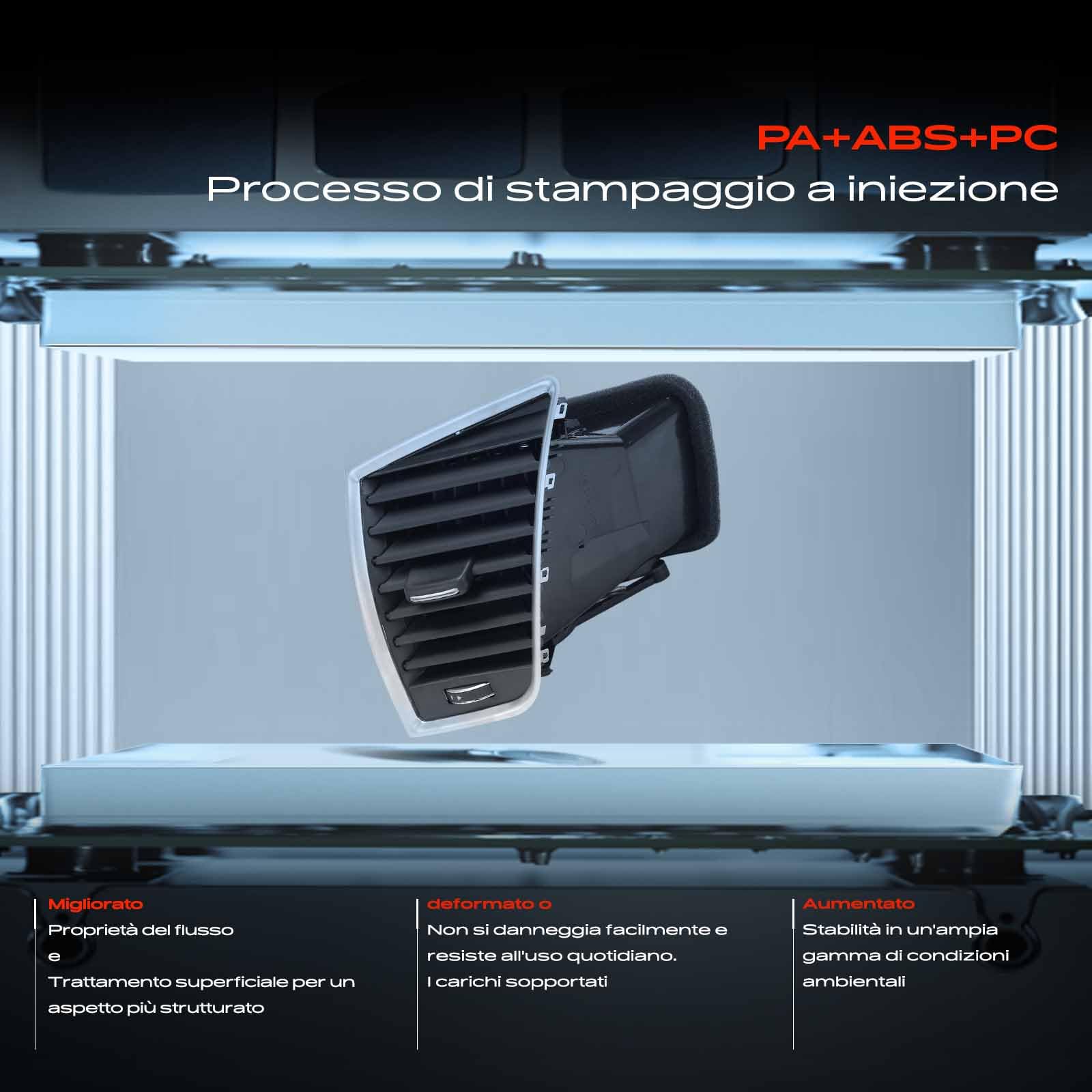 Frankberg Griglia di Valvolaazione Bocchetta dell'aria Anteriore sinistro Compatibile con Q5 8RB 2.0L-3.2L 2008-2017 Replace# 8R1820901