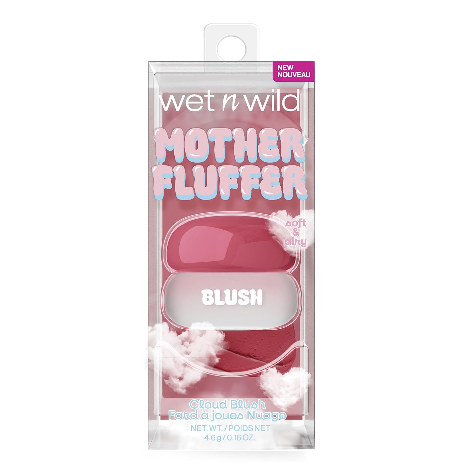 Wet n Wild, Mother Fluffer Cloud Cream Blush, Blurred Matte Finish, Light Texture with Cream-To-Powder Formula for a Natural Flush, Buildable and Easily Blendable, Berry Chill