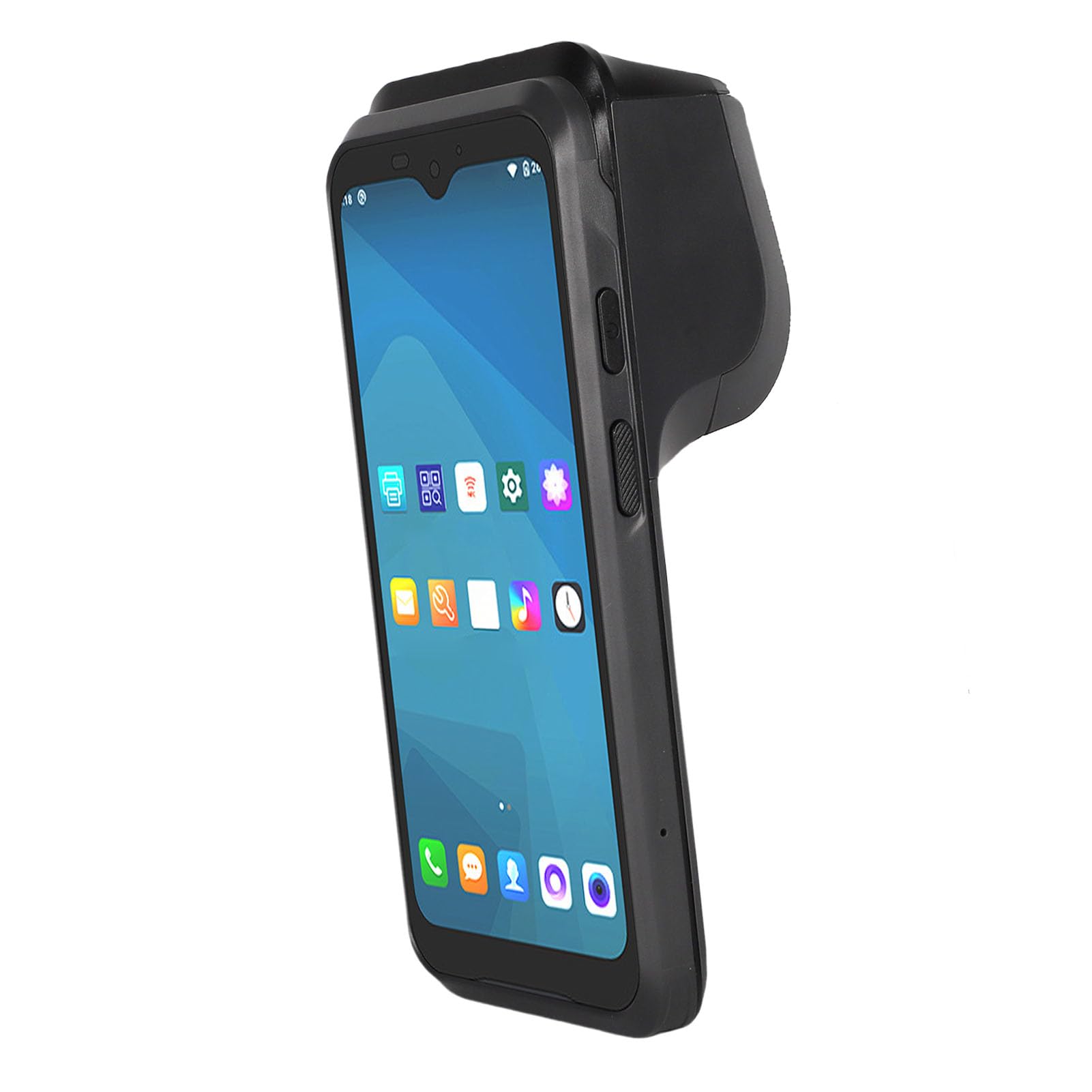 Jeffergarden Terminale POS Portatile, Touch Screen HD da 6,2 Pollici con Stampante Termica Ad Alta velocità e Scanner di Codici a Barre, per Ristoranti e Negozi Al Dettaglio