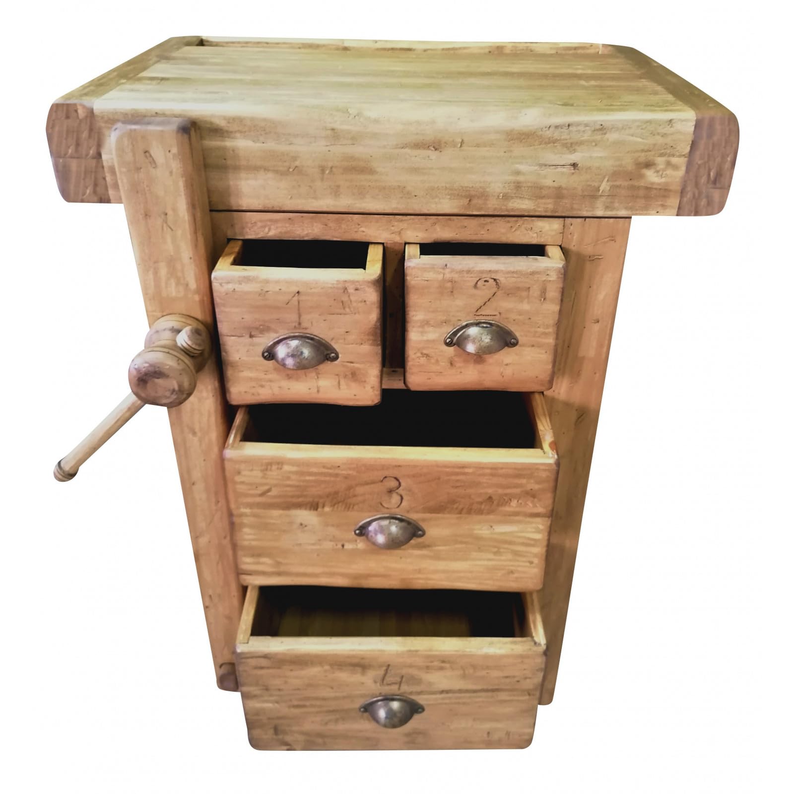 Biscottini Tavolo alto da lavoro L65XPR58XH83 Made in Italy - Banco da lavoro - tavolo cucina - Tavolo carrello porta attrezzi - Tavolo da lavoro