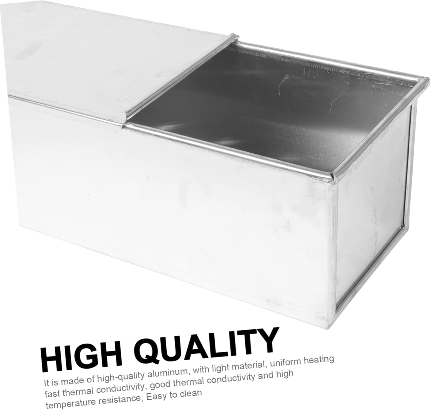 1pc Non-stick Toast Mold with Lid Kitchen Baking Tool for Bread and Cake Bakeware for Home Baking for Bread Capacity
