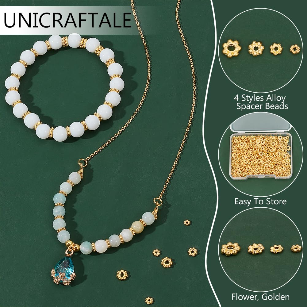 Unicraftale 500 Piezas Cuentas Espaciadoras Chapadas En Oro | Envío Gratis