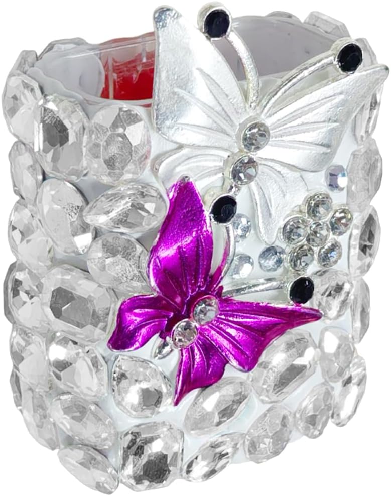 Bling Car Lipstick Holder, Upright Lip Balm Holder, White