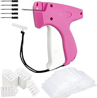 Price Tagging Gun for Clothing, Standard Retail Price Tag Attacher with Gun for Clothes 1600 1" Barbs Fasteners, 400 Clothing Label Tags and 5 Needles