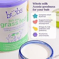 Vista 2 de Bubs 365 Day Grass Fed Infant Formula with Iron, Cow Milk-Based Powder for Infants 0-12 Months, Made with Non-GMO Milk, 20 oz