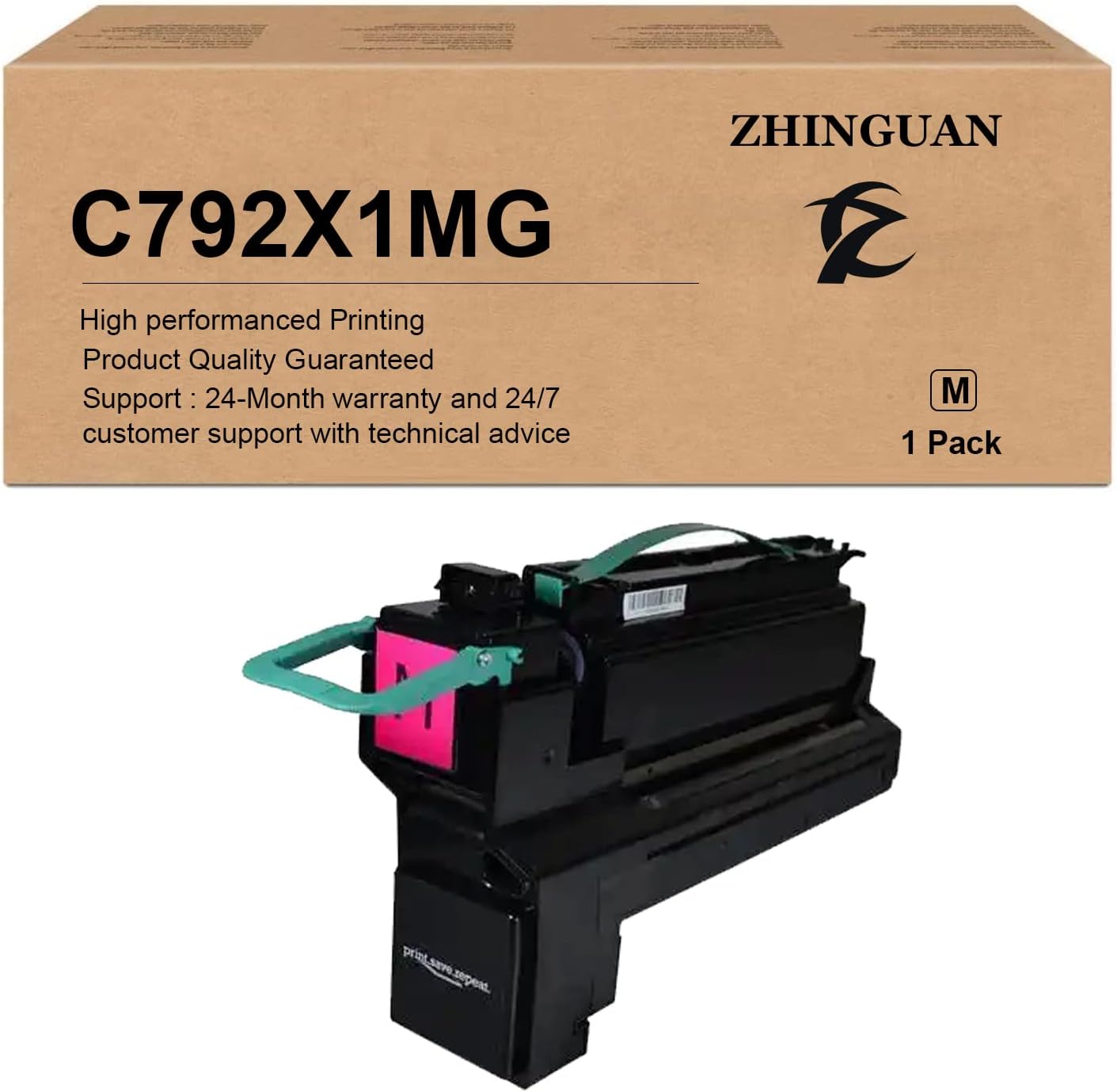 Remanufactured C792X1MG C792 High Yield Toner Cartridge Works for C792 C792de C792dhe C792dte C792e Printers (1-Magenta)