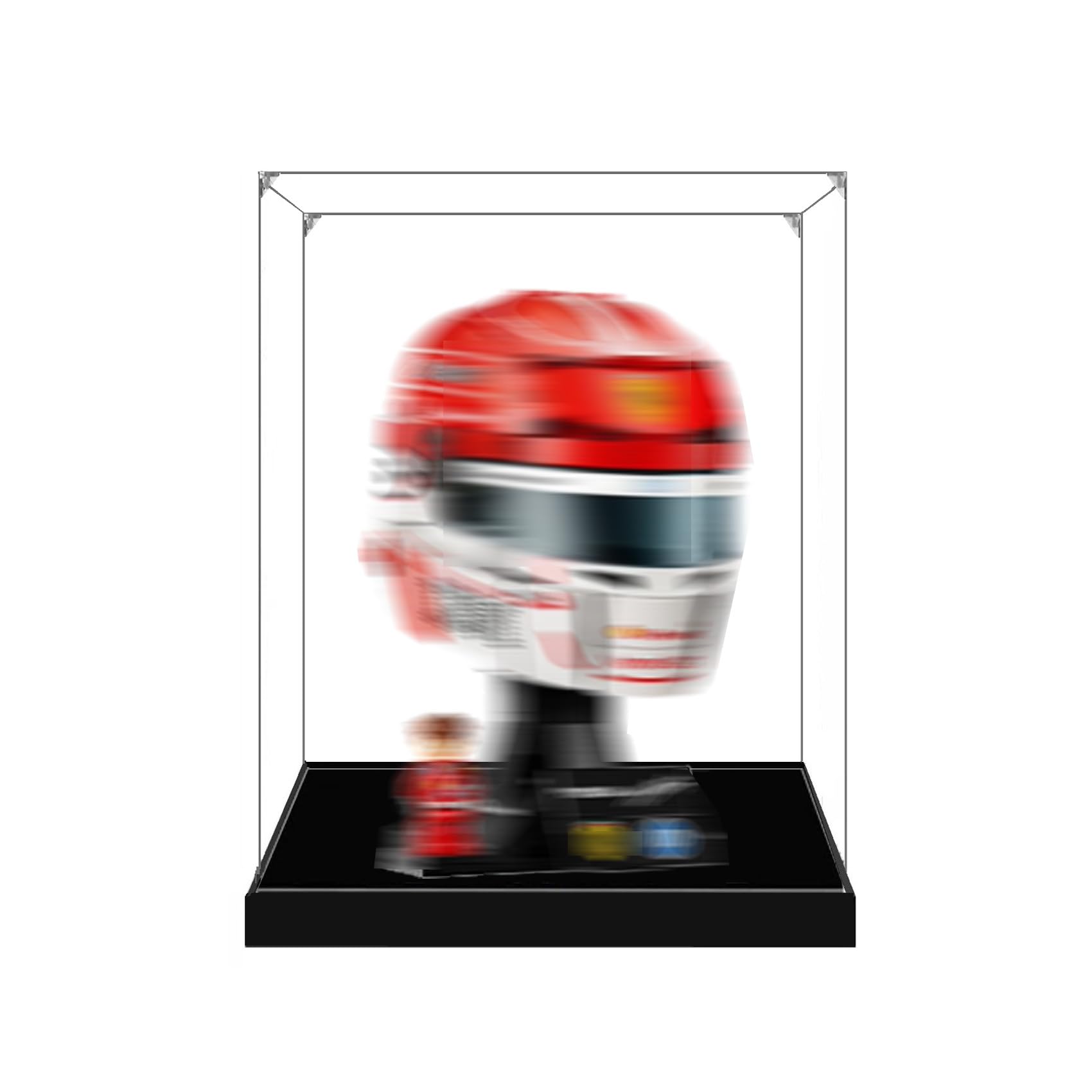 Transparent Acrylic Display Case for Lego 43014 Helmet Model, Clear Box, Storage Box, Dustproof Box (Model not included) (3mm)