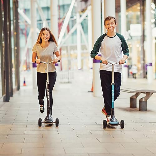 Miniatura 7 de Globber Ultimum Scooter  Patineta de 3 ruedas para adultos y niños de 5 años  Patineta plegable con cubierta segura y antideslizante y frenos de