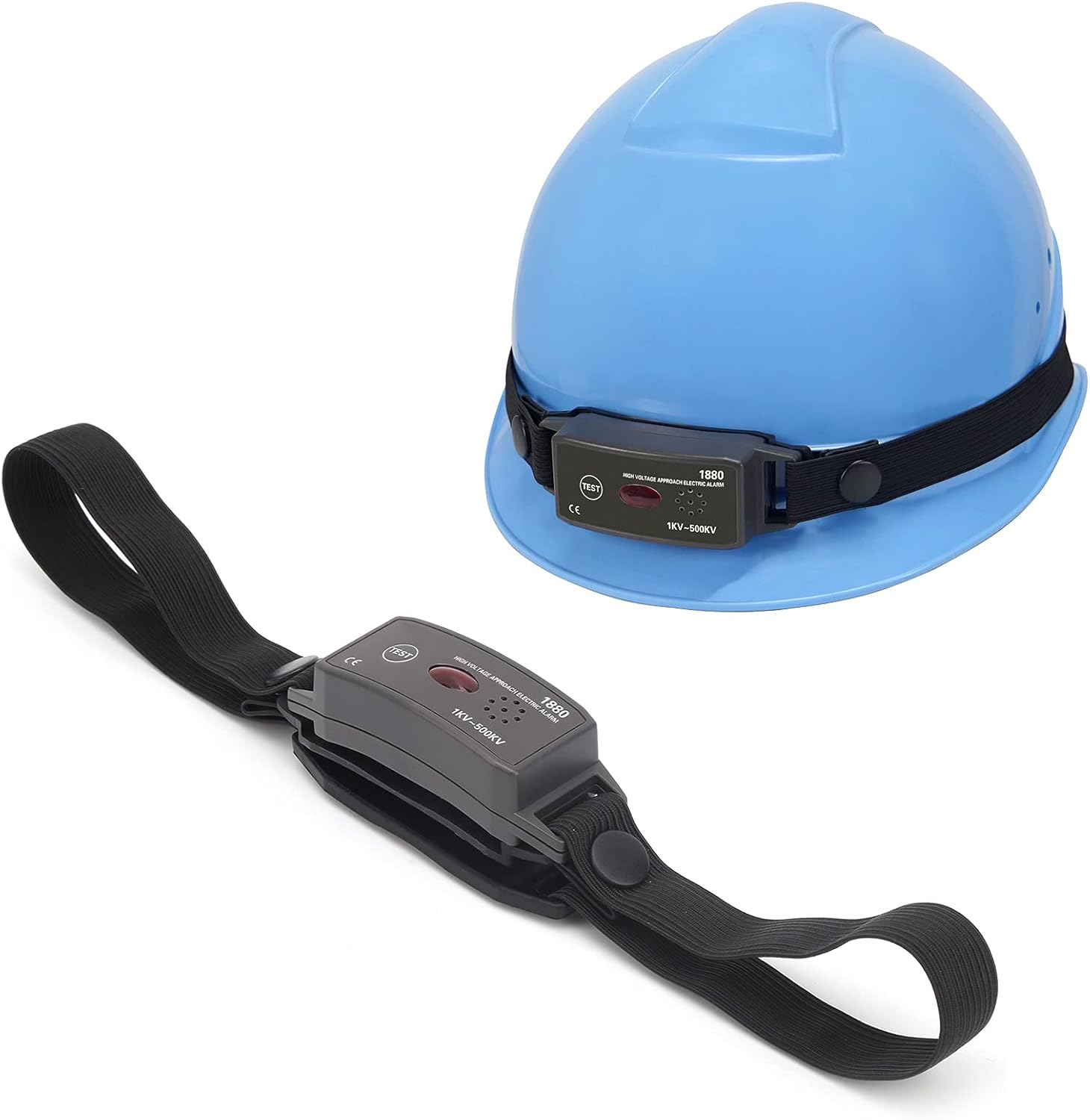 Pilipane High Voltage Detector Safety Helmet, Approach Electric Alarm, High Voltage Detector for Safety Helmet
