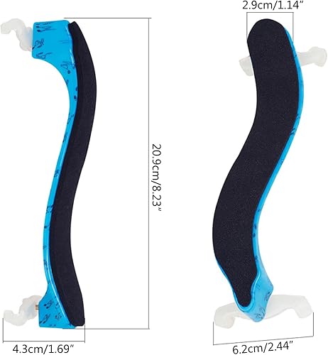Miniatura 4 de Soporte de hombro ajustable para violín profesional, almohadillas de hombro para violín 3/4 4/4, accesorios de violín, fácil de usar, soporte de