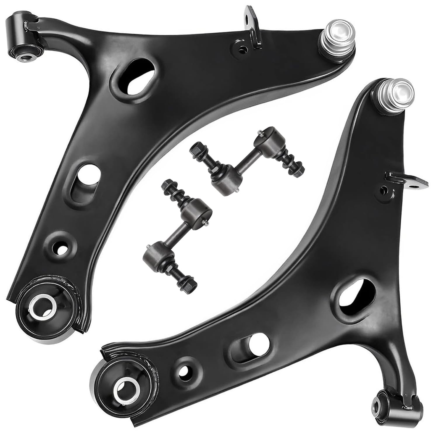 Detroit Axle - Front Lower Control Arms Kit for 2014-2018 Subaru Forester 2015 2016 2017, 2 Lower Control Arms w/Ball Joints Assembly, 2 Sway Bar End