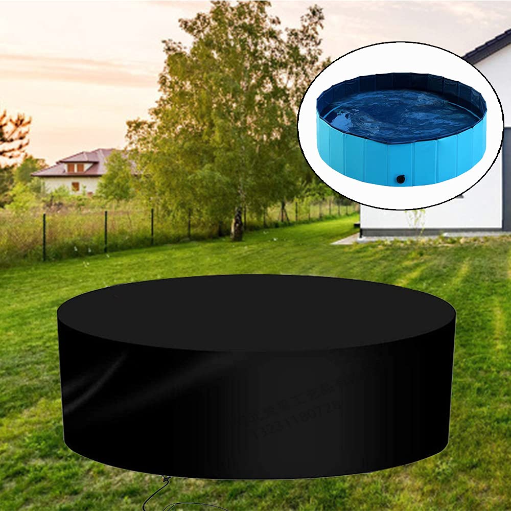 Piscine pliable pour chien - 160 cm - Noire