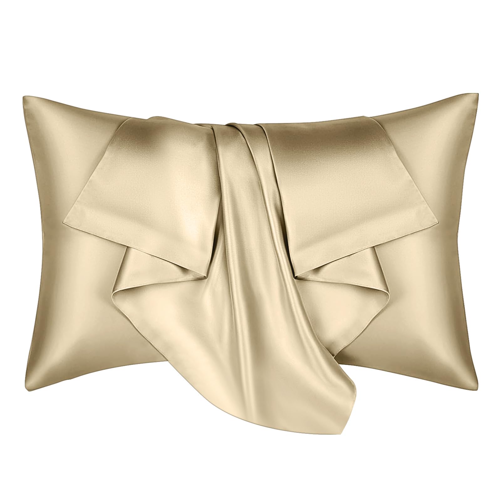 Virelle Natural Pure Silk Pillowcase for Hair and Skin with Hidden Zipper, Ultra Smooth and Soft Breathable Cooling Silk Pillow case, Gifts for Women Men, 50 x 75 cm 1pc (Taupe)