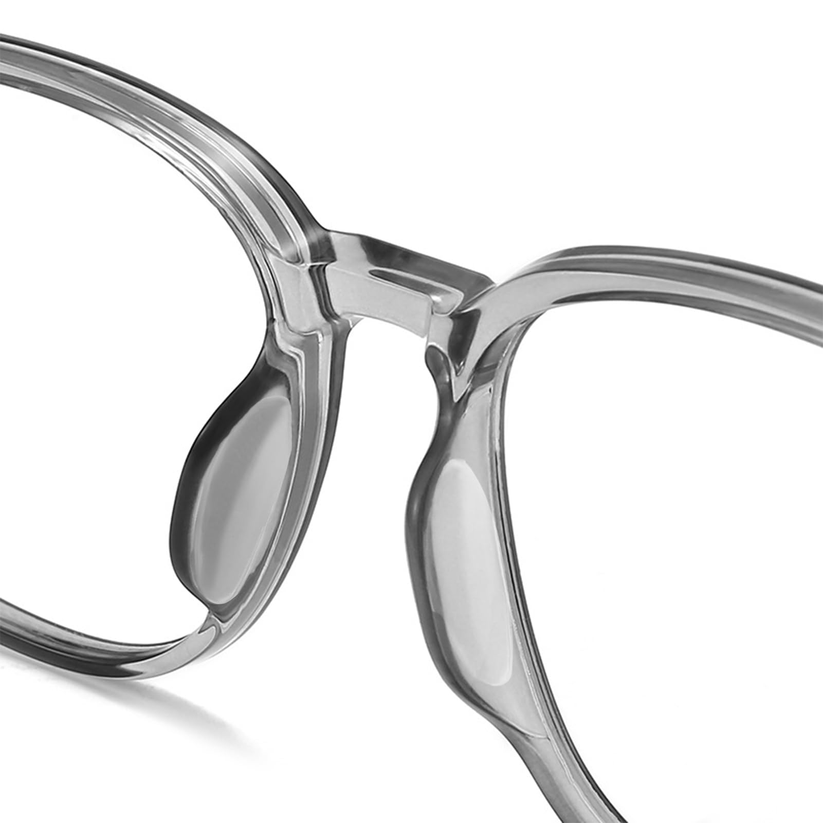 10 pares 1mm Almohadillas de nariz para lentes,Almohadillas Gafas Nariz de Silicona,Almohadilla de Nariz Adhesiva de Silicona Antideslizante,para Anteojos y Gafas de Sol(Transparente)