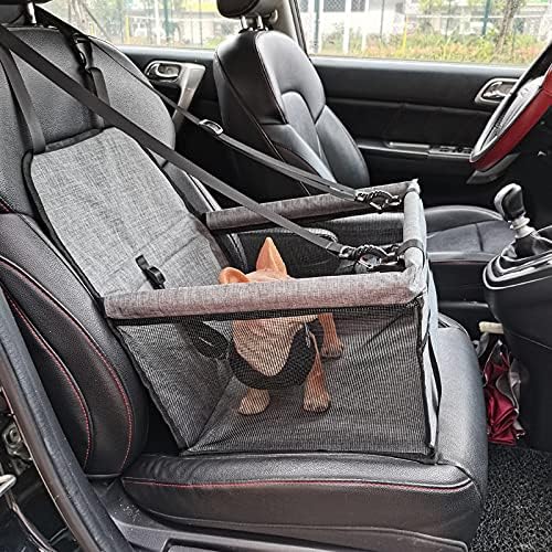 HGML Dog Car Seat, Car Seat for Small and Medium Dogs, Breathable Dog