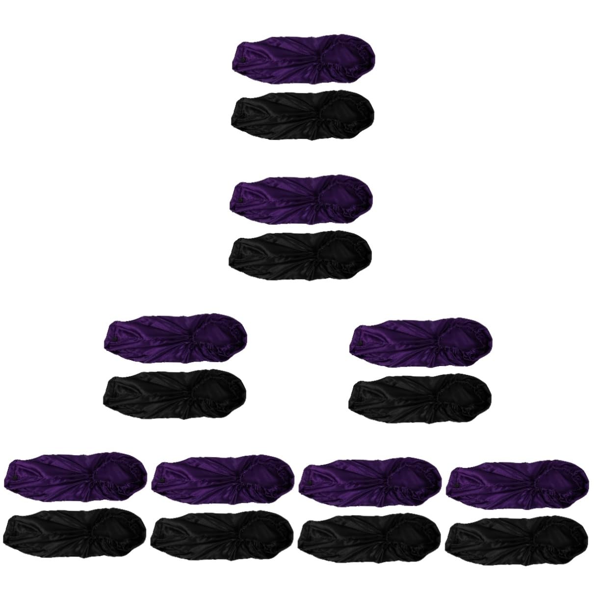 DOITOOL 16 Piezas Gorro largo con hebilla gorros de raso tabla de frustrar el cabello bebidas gorro de pelo sombreros de pelo de belleza gorros de ducha largo mujer
