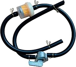 Universal Fuel Kit for Petrol Engines (50cc-150cc) – Tap, Gasoline Filter, Hoses and Clips – Compatible with Minimoto, Quad, Kart, ATV, Pit Bike