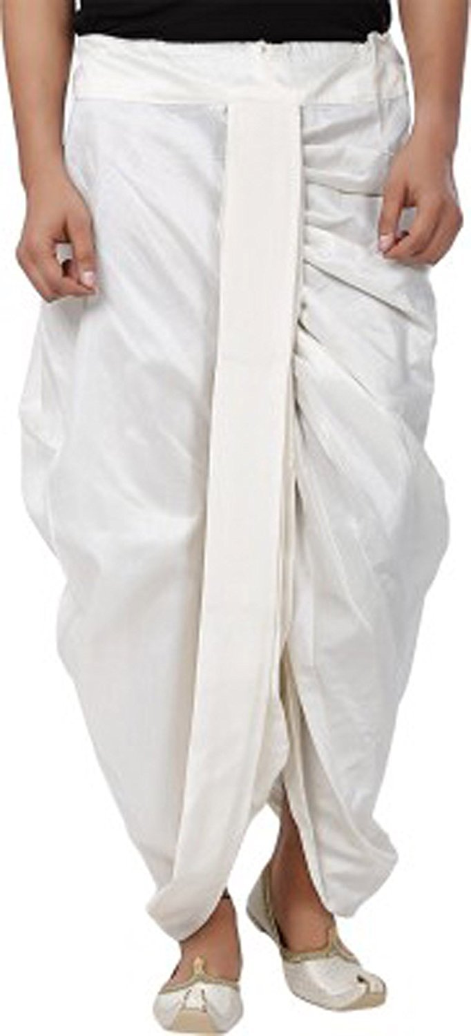 modern garments Uri and Mackenzie Men's Dupion Silk Dhoti-picture-10