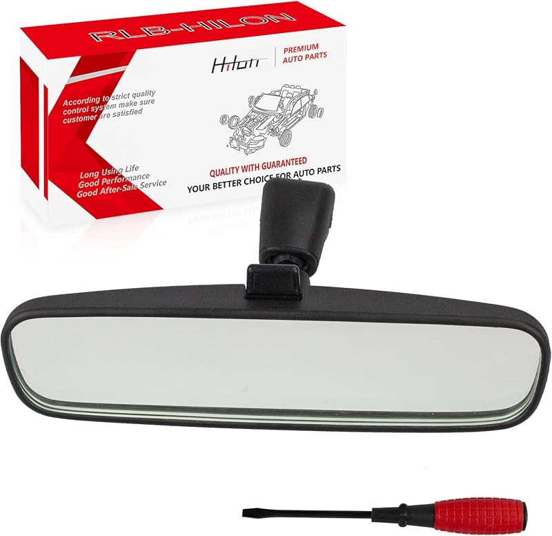 Espelho retrovisor interno RLB-HILON para Nissan com lente convexa – 1 unidade