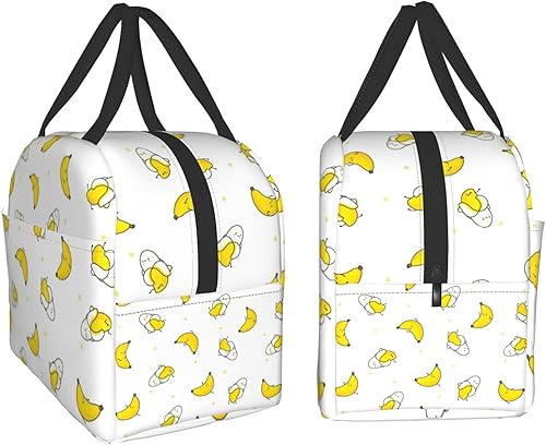 Miniatura 4 de Lonchera de plátano kawaii, bolsa de viaje, bolsa de picnic, bolsa de compras duradera, bolsa de compras reutilizable para el regreso a la escuela,