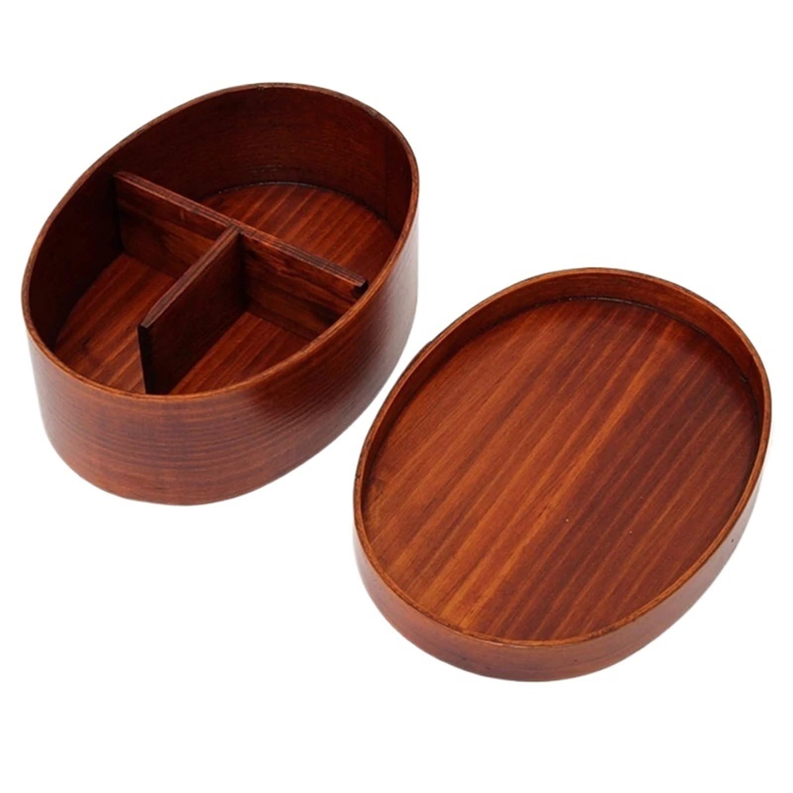 Scatola Bento In Legno Scatola for il pranzo in legno Bento Lunchbox Contenitore for alimenti Piccola frutta Sushi Food Box for della scuola for bambini Stoviglie da picnic viaggio