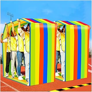 AGYHAM Field Day Teamwork Game Playing Run Mat, Kids Adult Teamwork Group Learning Game Activity Rolling Run Mat, 2 PCS (Size : Adult-8M)