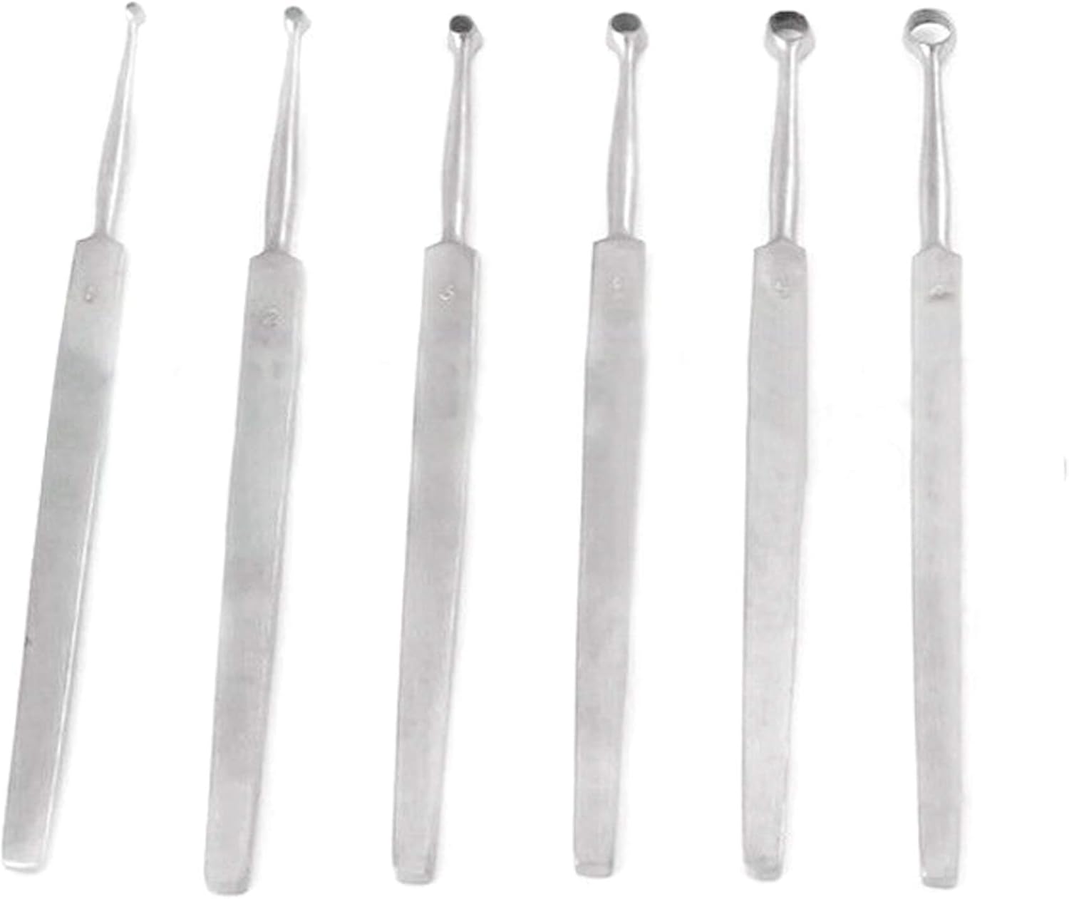 OdontoMed2011 Fox Dermal CURETTES Dermatology 1MM6MM ENT 6 PCS