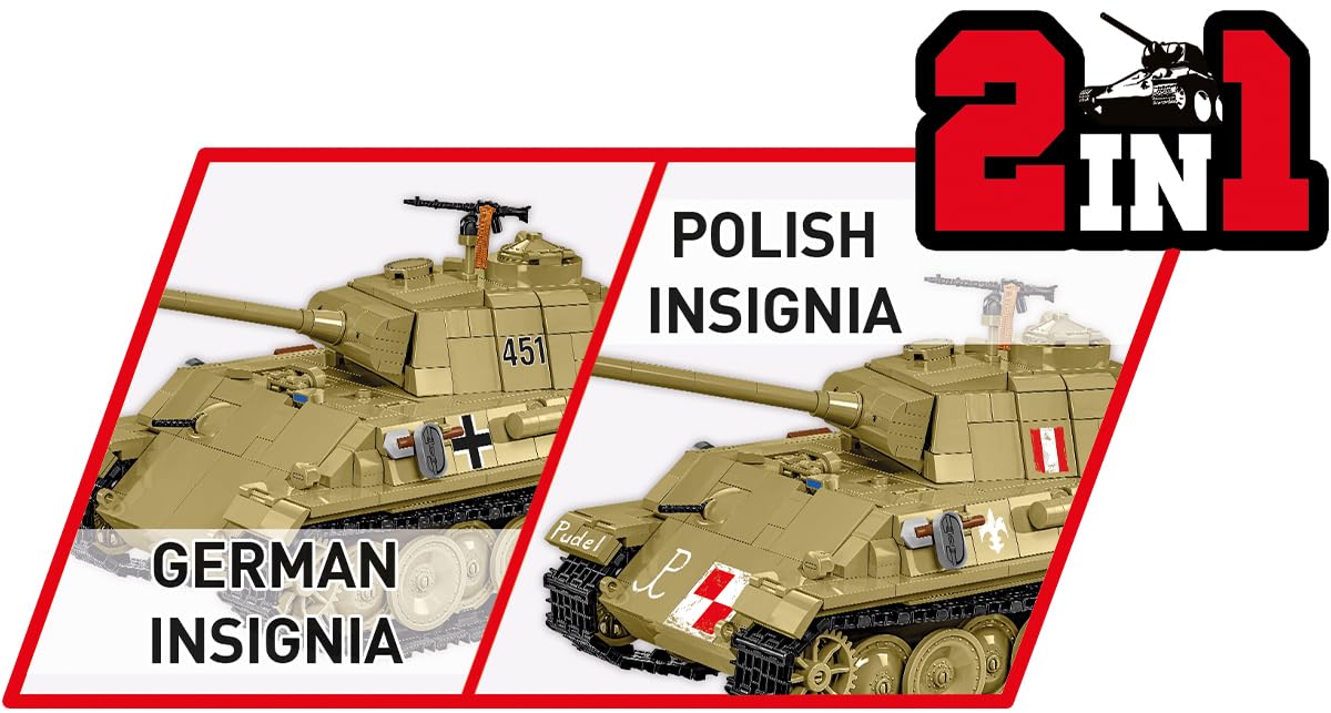 COBI Panzer V Panther AUSF.G Pudel, Olivgrün