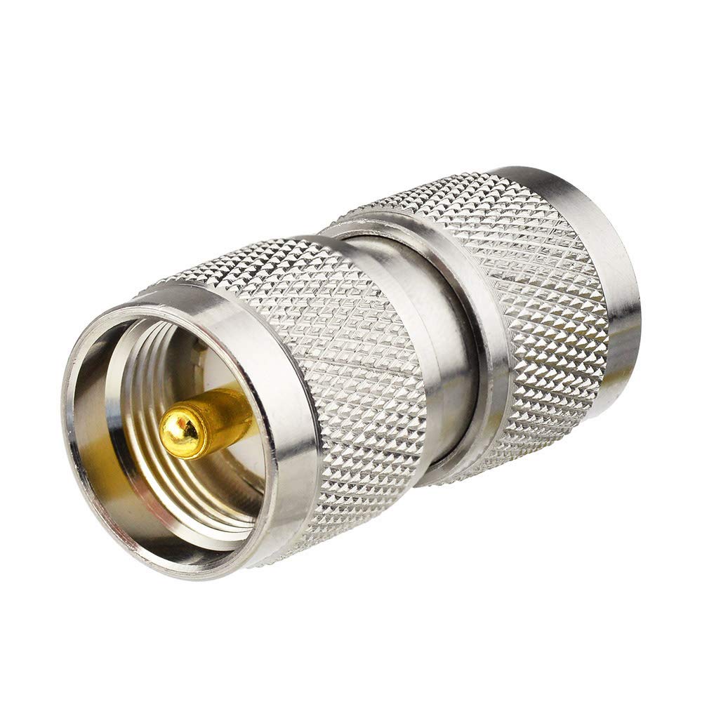 Superbat UHF PL259 Male to Male CB Radio Barrel Connector Adapter 50 Ohm Coax Coupler Joiner for HF/VHF/UHF Antenna - Image 2